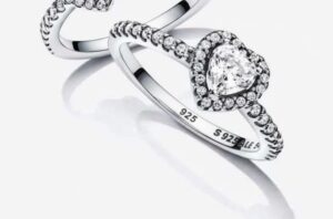 خاتم الفص الابيض فضه ايطالي عيار 925